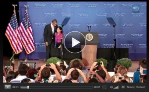 At President Obama's back-to-school speech