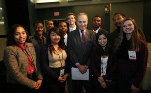 SID youth participants & Sen. Schumer