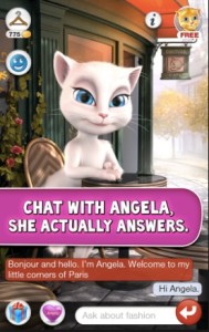 Talking Angela app