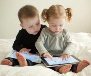Very young tablet users