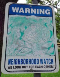 Neighborhood watch sign